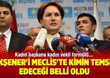 Akşener’i Meclis’te kimin temsil edeceği belli oldu