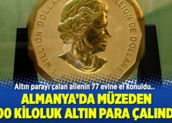 Almanya’da müzeden 100 kiloluk altın para çalındı!
