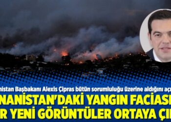 Yunanistan’daki yangın faciasına dair yeni görüntüler ortaya çıktı!