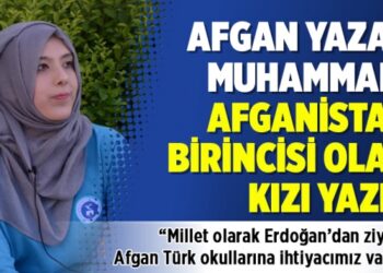 Afgan yazar Muhammadi Afganistan birincisi olan kızı yazdı