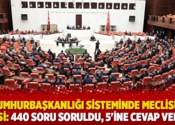 Cumhurbaşkanlığı sisteminde meclisin etkisi: 440 soru soruldu, 5’ine cevap verildi