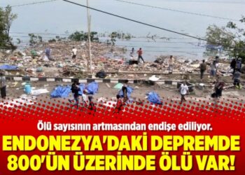 Endonezya’daki depremde 800’ün üzerinde ölü var!