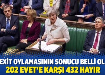 Brexit anlaşması kabul edilmedi