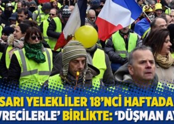 Sarı Yelekliler 18’nci haftada ‘çevrecilerle’ birlikte: ‘Düşman aynı’