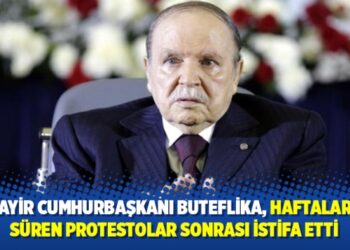 Cezayir Cumhurbaşkanı Buteflika sonunda istifa etti