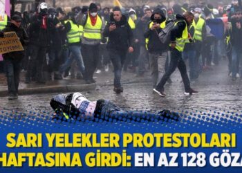 Sarı Yelekler protestoları 23. haftasına girdi: En az 128 gözaltı