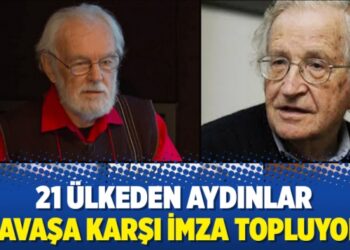 21 ülkeden aydınlar savaşa karşı imza topluyor