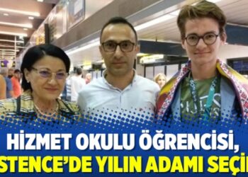 Hizmet okulu öğrencisi, Köstence’de yılın adamı seçildi