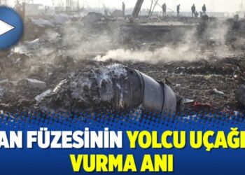 İran füzesinin yolcu uçağını vurma anı