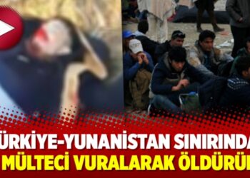 Türkiye-Yunanistan sınırında bir mülteci vuralarak öldürüldü
