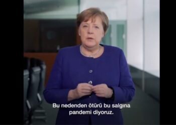 Almanya Başbakanı Merkel, Türkçe altyazılı koronavirüsü mesajı yayınladı
