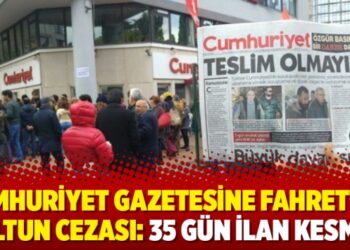 Cumhuriyet gazetesine Fahrettin Altun cezası: 35 gün ilan kesme