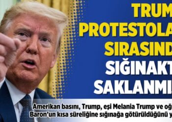 Trump, protestolar sırasında sığınakta saklanmış!