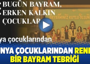 Dünya çocuklarından renkli bir bayram tebriği