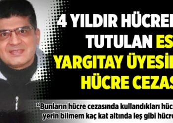 4 yıldır hücrede tutulan eski yargıtay üyesine hücre cezası!