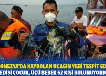 Endonezya’da kaybolan uçağın yeri tespit edildi: Yedisi çocuk, üçü bebek 62 kişi bulunuyordu
