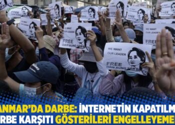 Myanmar’da darbe: İnternetin kapatılmasına karşın onbinlerce kişi eylem yaptı