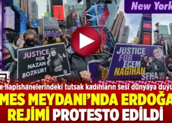 Times Meydanı’nda Erdoğan Rejimi protesto edildi