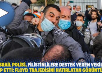 İsrail polisi, Filistinlilere destek veren vekili darp etti: Floyd trajedisini hatırlatan görüntüler