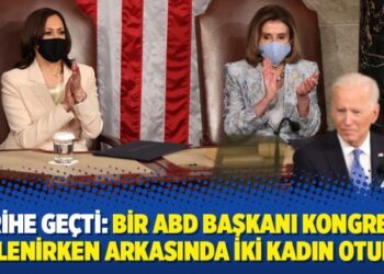 Tarihe geçti: Bir ABD başkanı Kongre’ye seslenirken arkasında iki kadın oturdu
