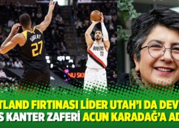 Portland fırtınası lider Utah’ı da devirdi, Enes Kanter zaferi Acun Karadağ’a adadı