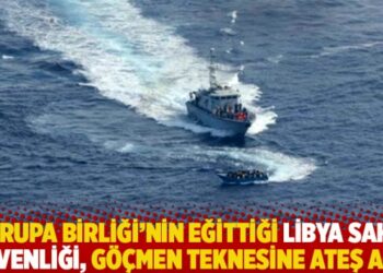 AB’nin eğittiği Libya sahil güvenliği, göçmen teknesine ateş açtı