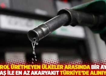 Petrol üretmeyen ülkeler arasında bir aylık maaş ile en az akaryakıt Türkiye’de alınıyor
