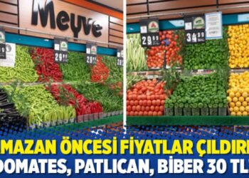 Ramazan öncesi fiyatlar çıldırdı; domates, patlıcan, biber 30 TL!