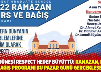 İlim güneşi Respect hedef büyüttü: Ramazan, Burs ve Bağış programı bu Pazar günü gerçekleşecek