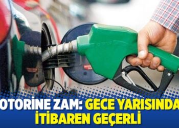 Motorine zam: Gece yarısından itibaren geçerli