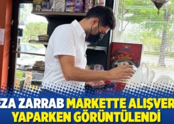 Reza Zarrab markette alışveriş yaparken görüntülendi