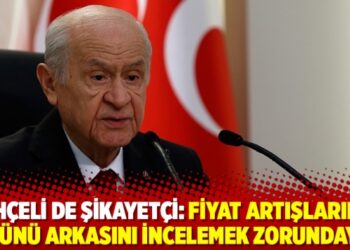 Bahçeli de şikayetçi: Fiyat artışlarının önünü arkasını incelemek zorundayız