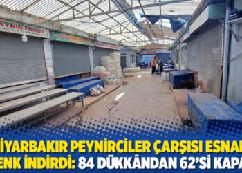 Diyarbakır Peynirciler Çarşısı esnafı kepenk indirdi: 84 dükkândan 62’si kapandı