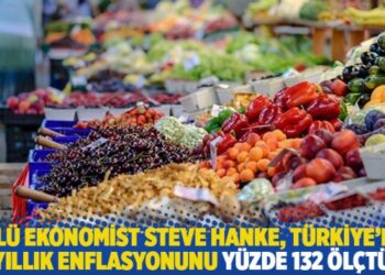 Ünlü ekonomist Steve Hanke, Türkiye’nin yıllık enflasyonunu yüzde 132 ölçtü