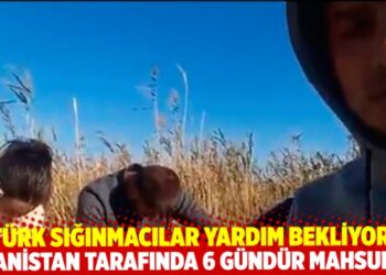 Türk sığınmacılar, Yunanistan tarafında bataklık kaplı bir adada 6 gündür mahsur
