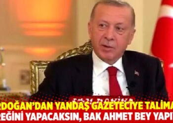 Erdoğan’dan yandaş gazeteciye canlı yayında talimat: