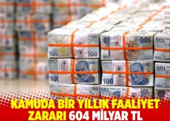 Kamuda bir yıllık faaliyet zararı 604 milyar TL