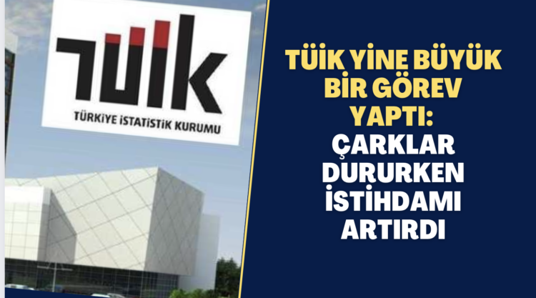 TÜİK yine büyük bir görev yaptı: Çarklar dururken istihdamı artırdı