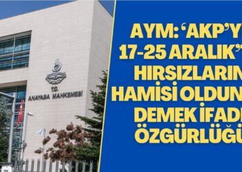 AYM: ‘AKP’ye 17-25 Aralık’ta hırsızların hamisi oldunuz’ demek ifade özgürlüğü