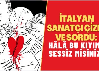 İtalyan sanatçı çizdi ve sordu: Hâlâ bu kıyıma sessiz misiniz?