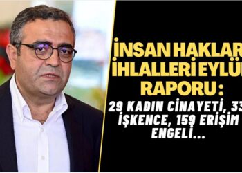 İnsan Hakları İhlalleri Eylül ayı Raporu Açıklandı: 29 kadın cinayeti, 337 işkence, 159 erişim engeli…