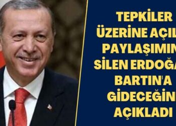 Tepkiler üzerine açılış paylaşımını silen Erdoğan Bartın’a gideceğini açıkladı