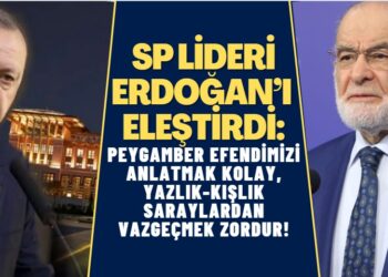 Karamollaoğlu Erdoğan’ı eleştirdi: “Peygamber Efendimizi anlatmak kolay, yazlık-kışlık saraylardan vazgeçmek zordur!”