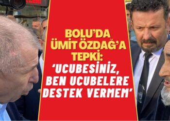 Bolu’da Ümit Özdağ’a tepki: ‘Ucubesiniz, ben ucubelere destek vermem’