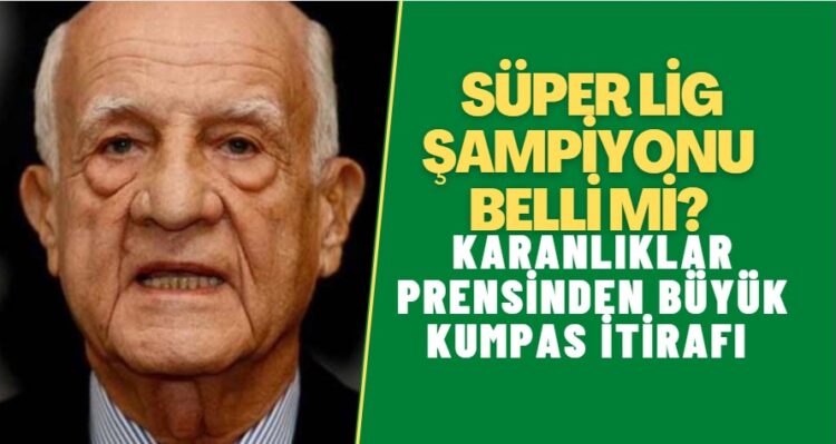 Karanlıklar prensinden büyük kumpas itirafı