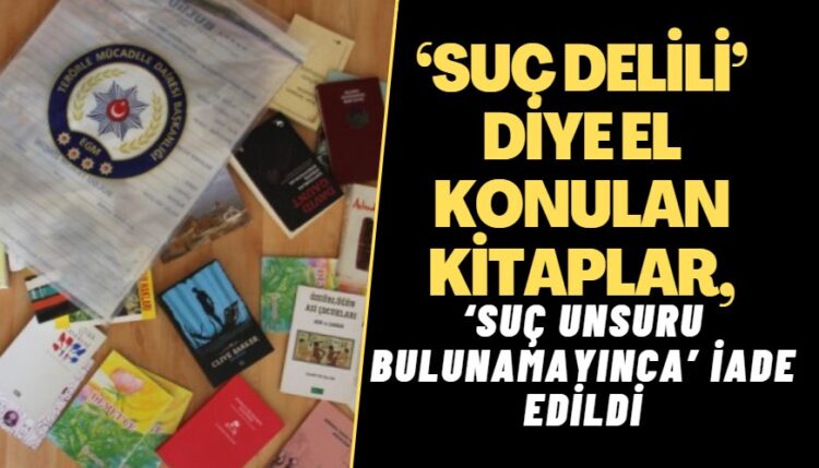 ‘Suç delili’ diye el konulan kitaplar, ‘suç unsuru bulunamayınca’ iade edildi