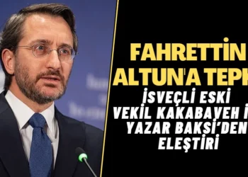 İsveçli eski milletvekili Kakabaveh ile yazar Baksi’den Fahrettin Altun’a eleştiri
