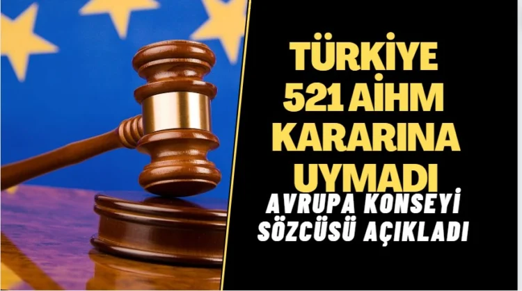 Avrupa Konseyi sözcüsü: Türkiye 521 AİHM kararına tam olarak uymadı