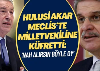 Hulusi Akar Meclis’te milletvekiline küfretti: ‘Nah alırsın böyle oy’