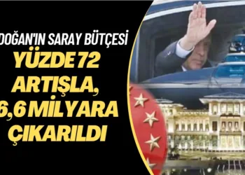 Erdoğan‘ın saray bütçesi yüzde 72 artışla, 6,6 milyar liraya çıkarıldı